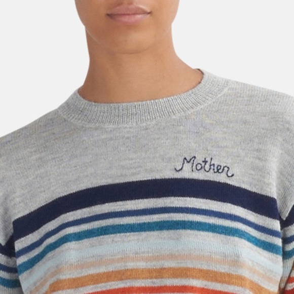 NWT!!! MOTHER Striped Jumper On the Edge of Golden - Picture 5 of 8
